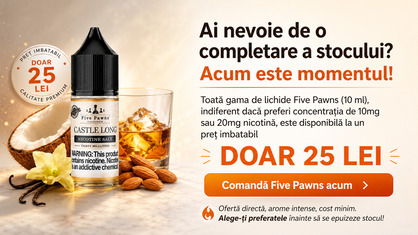 Promoție Five Pawns 10 ml la 25 lei