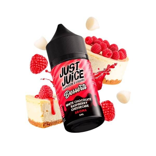 Aroma Just Juice Desserts - White Chocolate Raspberry Cheesecake (Longfill 6ml/30ml)