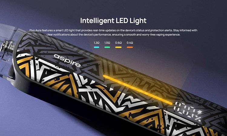 Aspire PIXO Carbon Black - 1300 mAh
