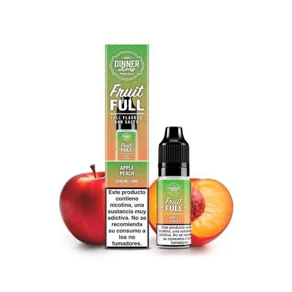 Dinner Lady Fruit FULL Apple Peach Nic Salts 20MG/ML 10ML