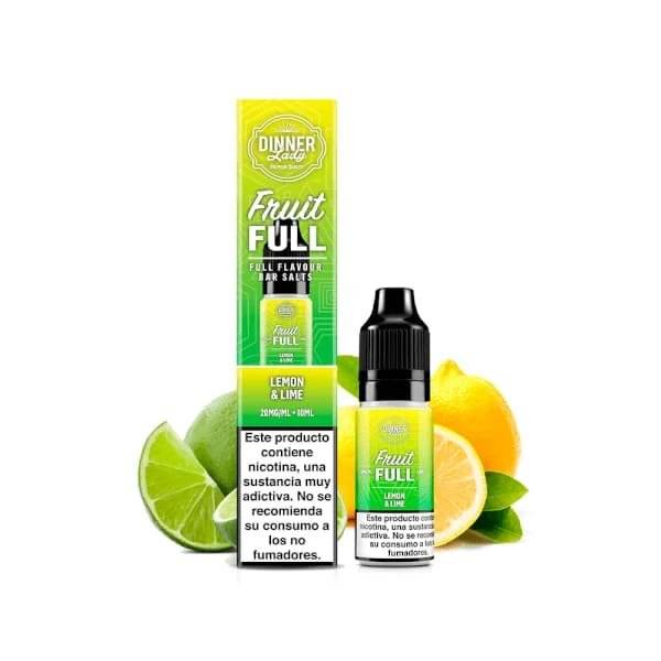 Dinner Lady Fruit FULL Lemon & Lime Nic Salts 20MG/ML 10ML