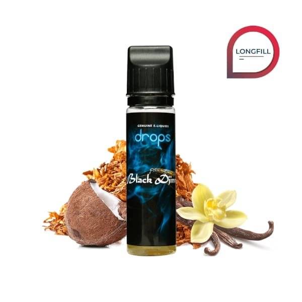Drops Black Djinn Longfill (Tutun, Vanilie, Nucă de cocos) 8ml/60ml