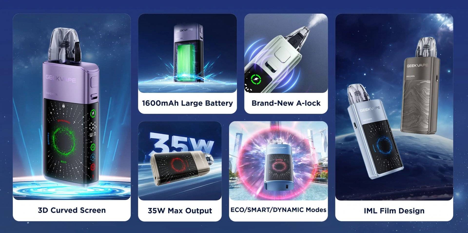 GeekVape Digi Q Vista 35w - Black