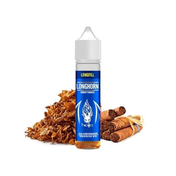 Halo Longhorn Longfill 12ml (60ml) Tutun Corojo & Cavendish (Fire-Cured)