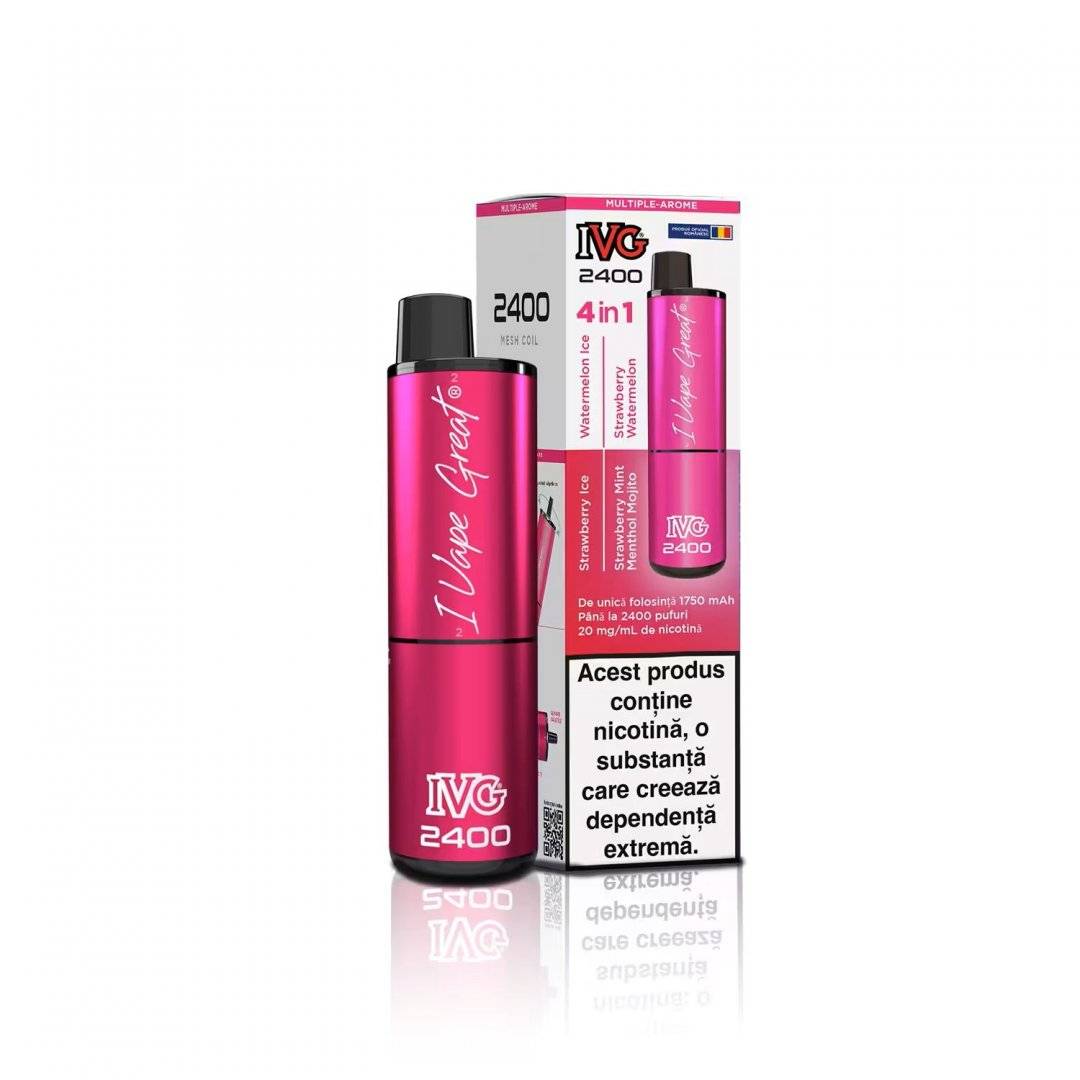 IVG 2400 Ediție 4 în 1 multi aromă pink edition