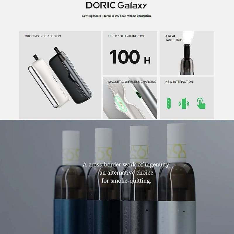 Tigara Electronica Kit Doric Galaxy - Voopoo - Lake Blue