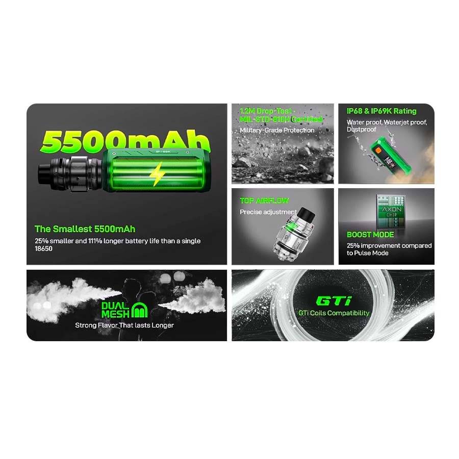 Kit Tigara Electronica Vaporesso Armour Ultra Titanium Silver - 100W, 5500mAh