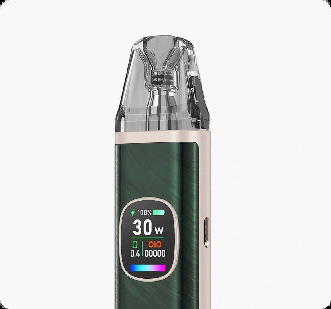 Tigara Electronica Kitul Oxva Xlim Pro 2 Pod -Jungle Green + Oxva Xlim Prefilled Cartridge Apple Peach 20mg (Pack 3)