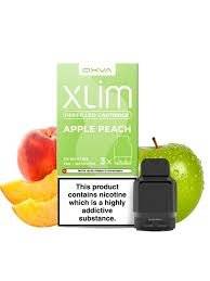 Tigara Electronica Kitul Oxva Xlim Pro 2 Pod -Jungle Green + Oxva Xlim Prefilled Cartridge Apple Peach 20mg (Pack 3)