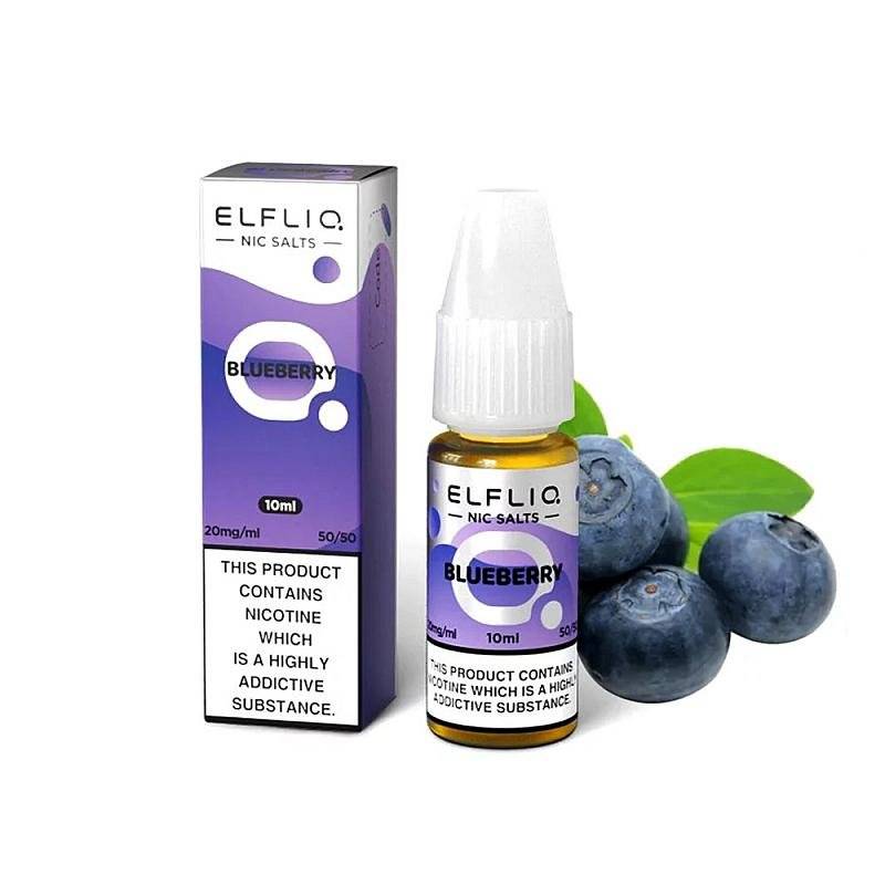 Lichid cu Nicotina , Elf Bar , Elfliq - Salt 20mg /10ml - Blueberry