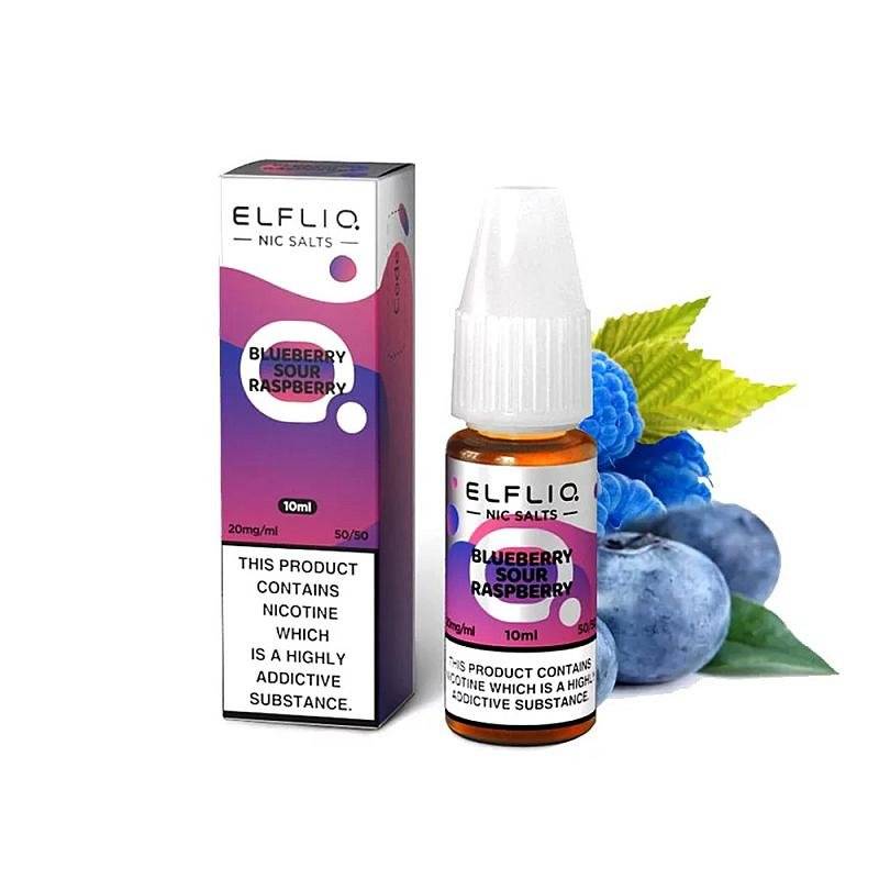 Lichid cu Nicotina ,Elf Bar , Elfliq , Tigarea Electronica - Salt , 10ml/20mg  - Blueberry Sour Raspberry