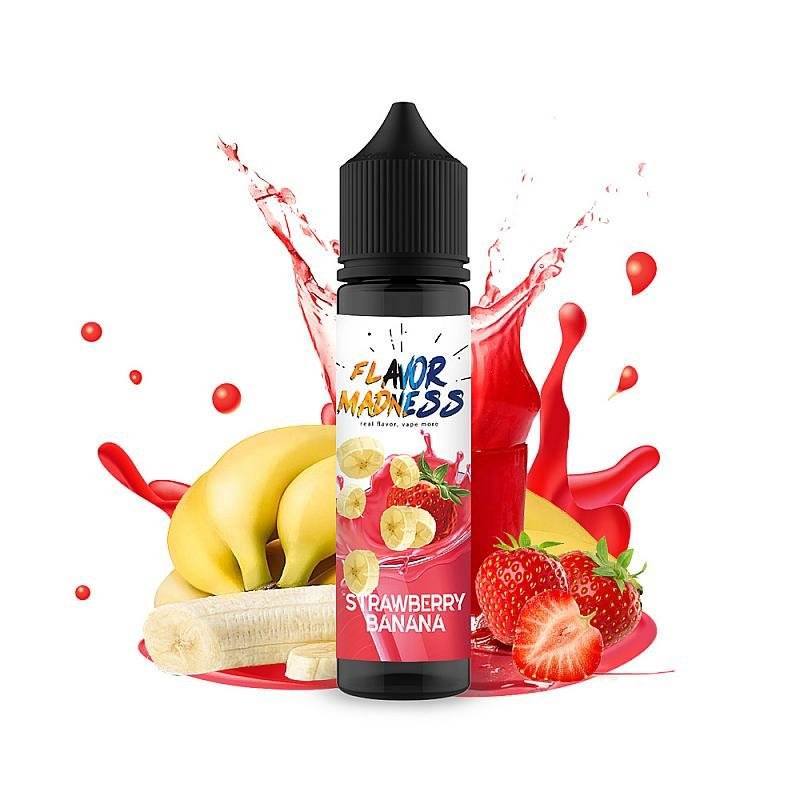 Lichid Fara Nicotina , Flavor Madness ,Strawberry Banana 50ml