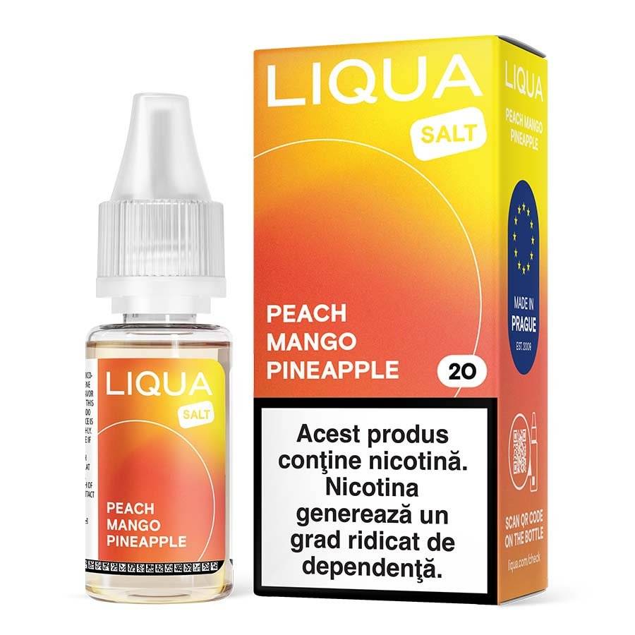 Lichid Liqua Salt Peach Mango Pineapple 20mg/10ml