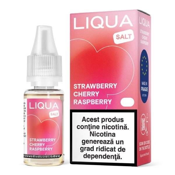 Lichid Liqua Salt Strawberry Cherry Raspberry 20mg/10ml