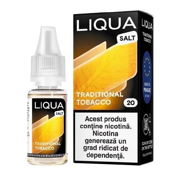  Liqua Salt 10ml - Traditional Tobacco-20mg