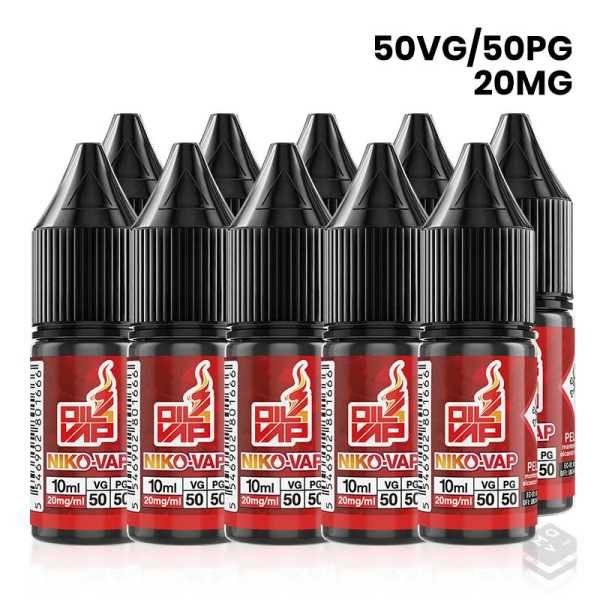 Nicotina Oil4vap, Pachet 10 buc, 50/50 10ML 20MG