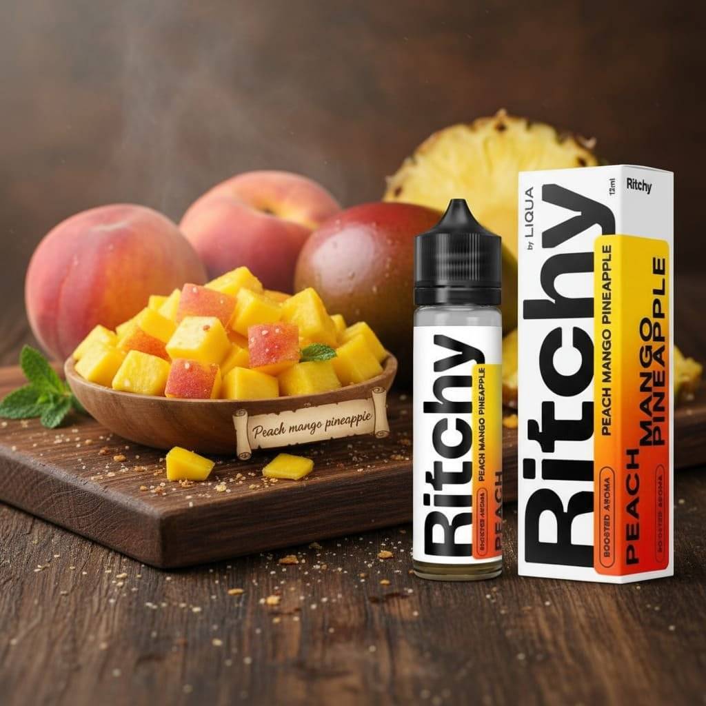 Oferta Promotionala 1+1 Ritchy Peach Mango Pineapple 12ml/60ml