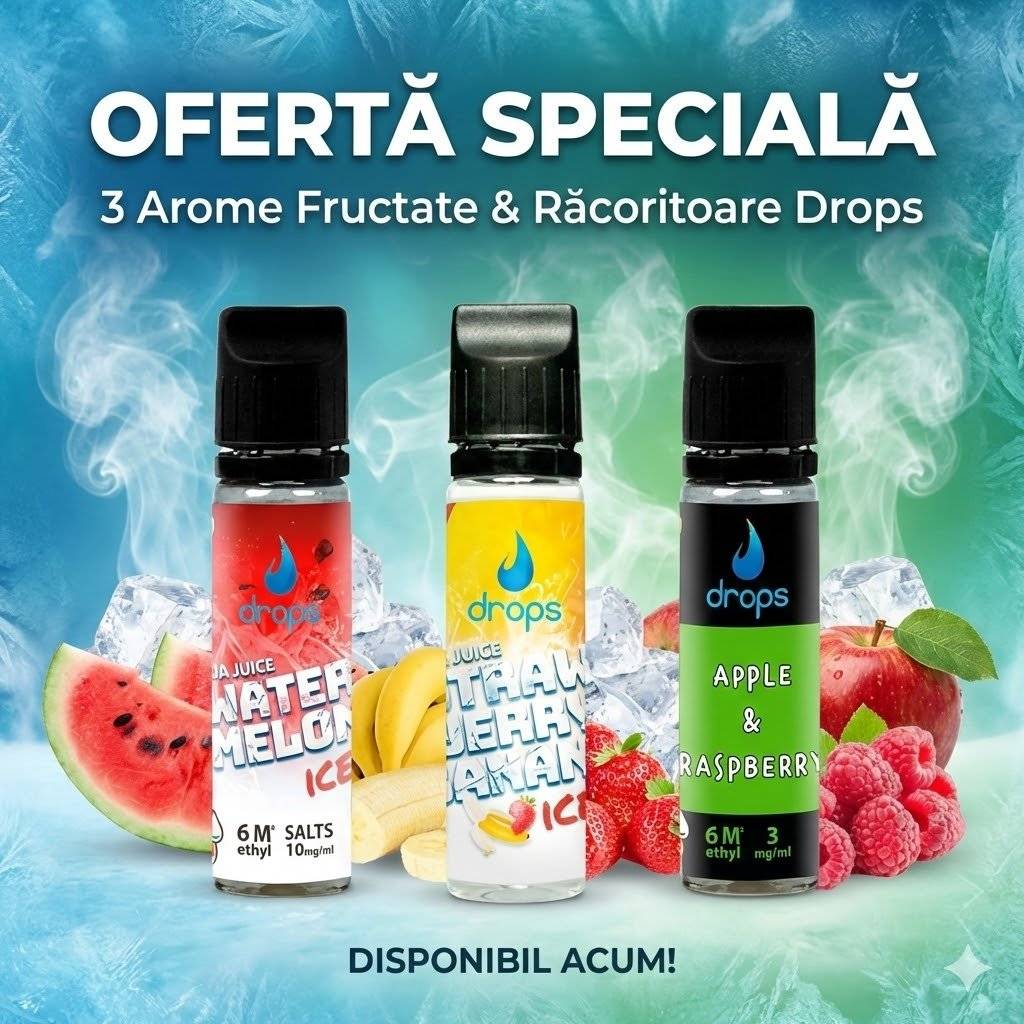 Pachet Promoțional DROPS All In (Nicotină Inclusă) – Colecția Fruit Station