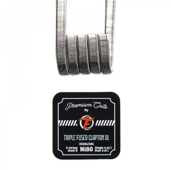 Rezistente Prebuilt Fumytech - Triple Fused Clapton DL Ni80 0.3ohm