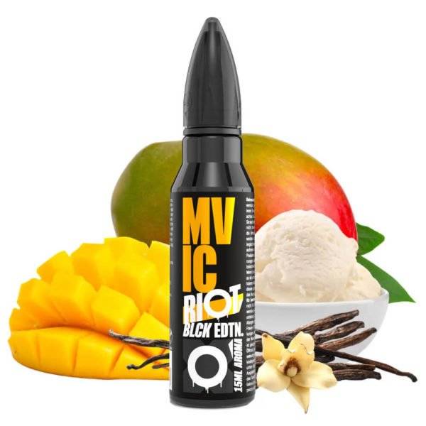 RIOT SQUAD , Aroma 15ml/60ml  - BLCK EDTN-MVIC- Mango Vanilie Ice Cream