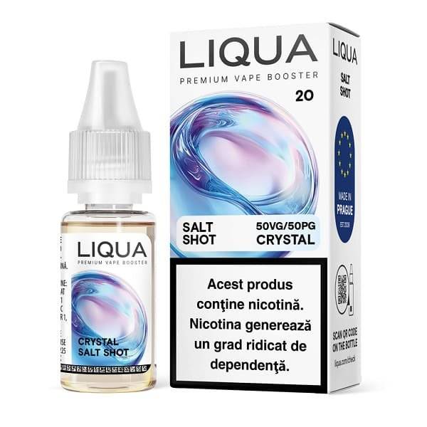Shot Nicotină Liqua Crystal Salt 20mg (10ml) - 50VG/50PG