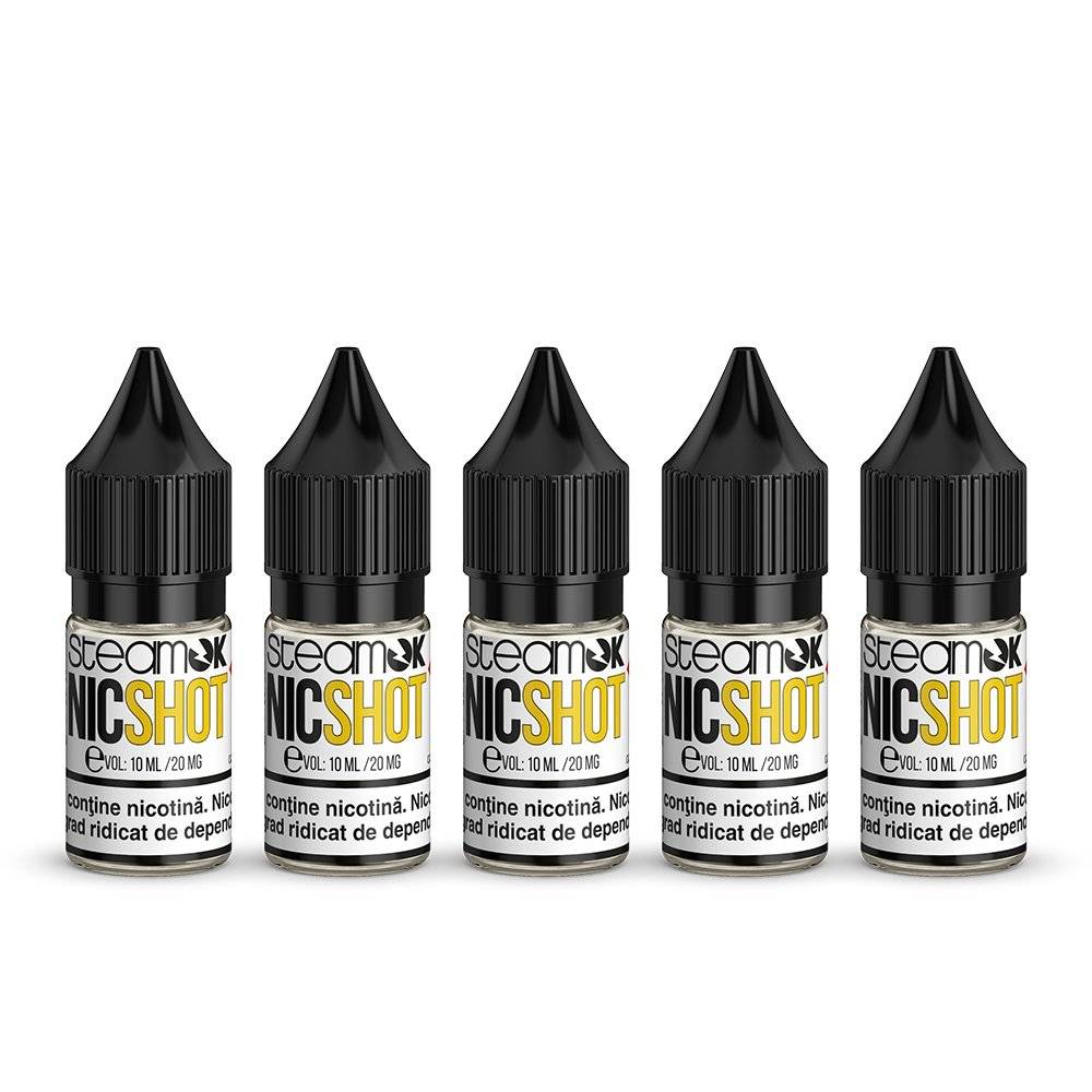 SteamOK , Nicshot , 20mg /10ml - 50PG/50VG- NICOTINA- 5  BUCATI