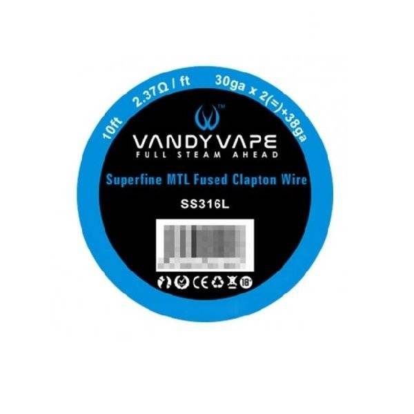 VandyVape Superfine MTL SS316L Fused Clapton