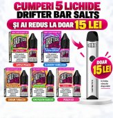5 Lichide Drifter Bar Salts + Uwell Caliburn A3 SILVER Cadou