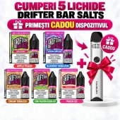 5 Lichide Drifter Bar Salts + Uwell Caliburn A3 SILVER Cadou