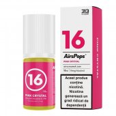 Lichid cu Nicotina , AIRSCREAM , AirPops , 313 Nicsalt 10ml /19mg - Pink Crystal