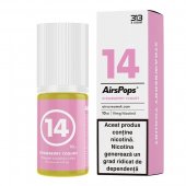 Lichid cu Nicotina , AIRSCREAM , AirPops , 313 Nicsalt 10ml /19mg - Strawberry Yogurt
